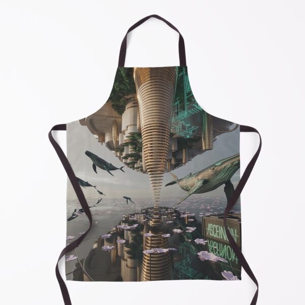 Item preview, Digital Whale in a Floating Megalopolis # designed and sold by VA Design.