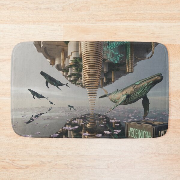Item preview, Digital Whale in a Floating Megalopolis # designed and sold by VA Design.