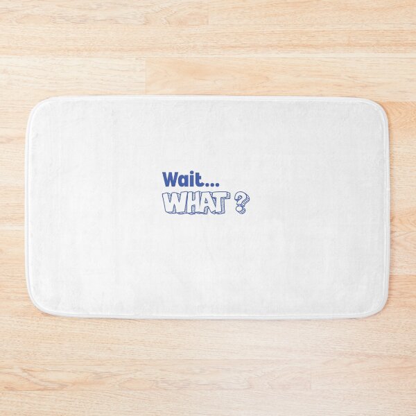 Item preview, Wait What? blue letter designed and sold by Ideas-BYDESiGN.
