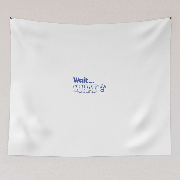 Item preview, Wait What? blue letter designed and sold by Ideas-BYDESiGN.