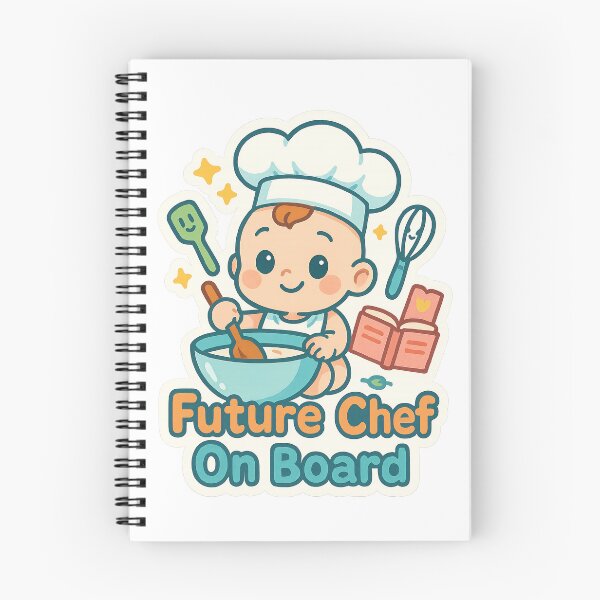 Item preview, Future Chef Baby On Board Cooking Art designed and sold by Trendy Sticker & Merch Collection - Express Yourself.