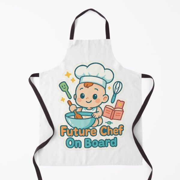 Item preview, Future Chef Baby On Board Cooking Art designed and sold by Trendy Sticker & Merch Collection - Express Yourself.