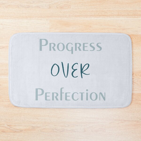 Item preview, Real Progress ‘Progress Over Perfection’ Minimalist Motivational Design designed and sold by StarryStarrySky.