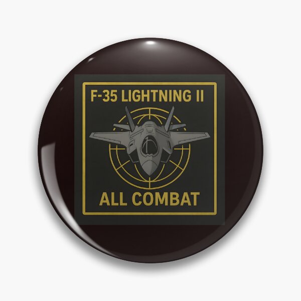 Item preview, F-35 Lightning II Jet Emblem – "All Combat" designed and sold by NCLaserDesigns.