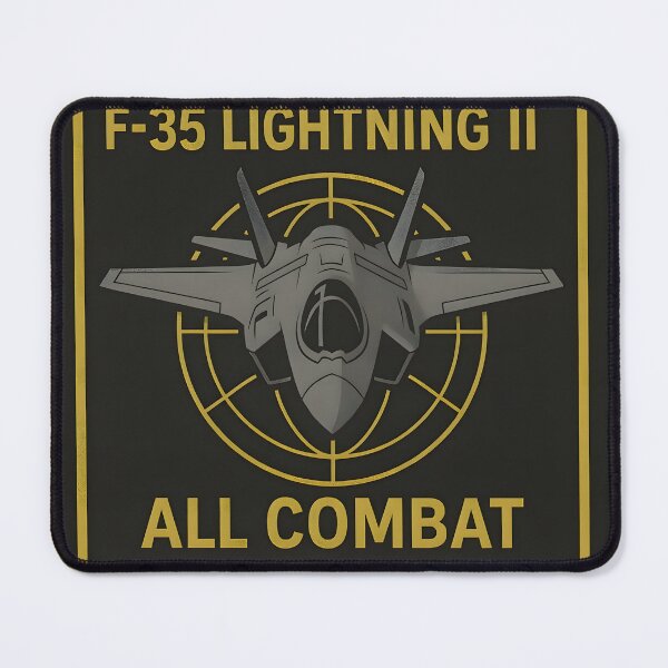 Item preview, F-35 Lightning II Jet Emblem – "All Combat" designed and sold by NCLaserDesigns.