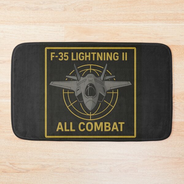 Item preview, F-35 Lightning II Jet Emblem – "All Combat" designed and sold by NCLaserDesigns.