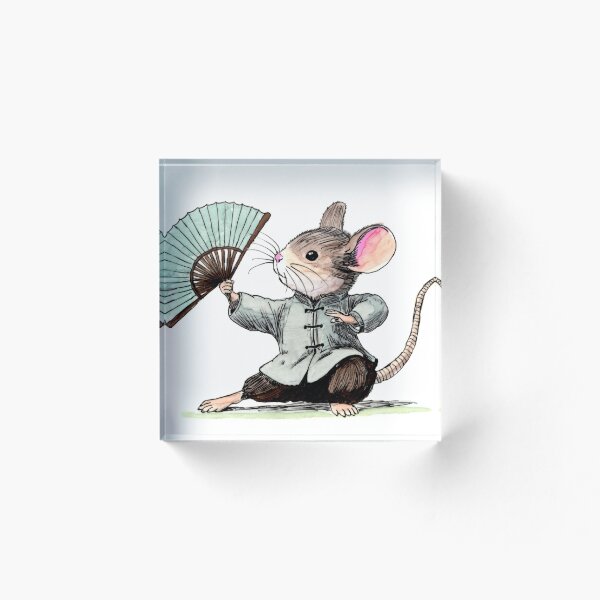 Aperçu de l'œuvre Éventail de Tai Chi créée et vendue par Scribbles & Doodles by Jinx.