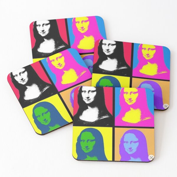 Item preview, Mona Lisa pop art designed and sold by Pretty Postcards.