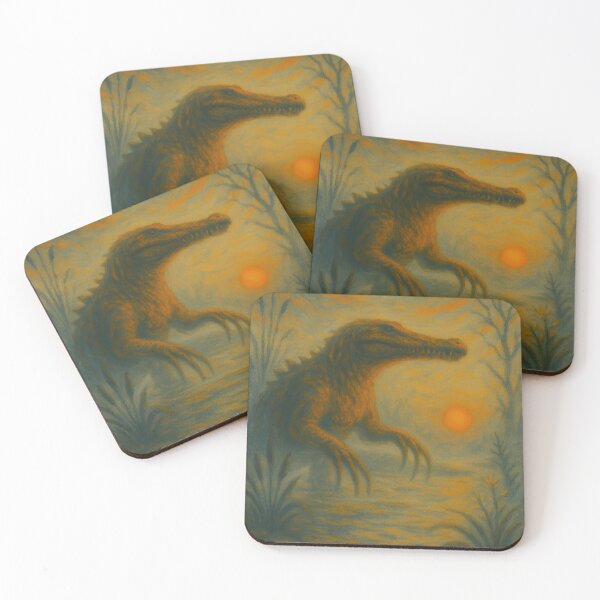 Item preview, Sarcosuchus Ancient Aquatic Twilight designed and sold by JonelleTshirts.