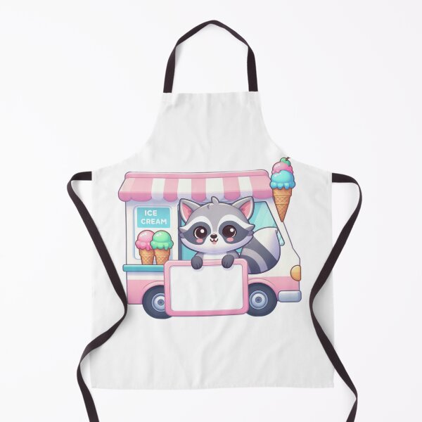 Item preview, Curious Raccoon Peeking from Ice Cream Board designed and sold by Confuzz1ed.