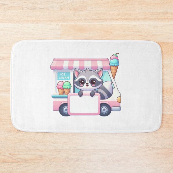 Item preview, Curious Raccoon Peeking from Ice Cream Board designed and sold by Confuzz1ed.