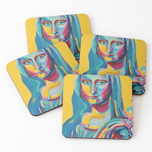 Item preview, Mona Lisa in Yellow designed and sold by Pretty Postcards.