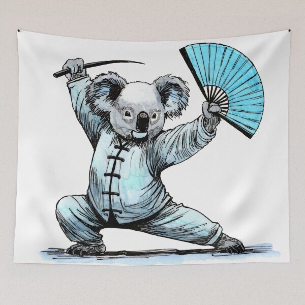 Item preview, Tai Chi Koala designed and sold by Scribbles & Doodles by Jinx.