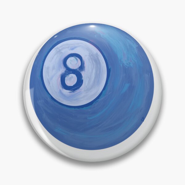 Item preview, Blue 8 ball in acrylic designed and sold by StickyPopp.