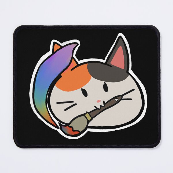 Item preview, Fat Cat Blob With Paint Brush designed and sold by SaintCherry7.