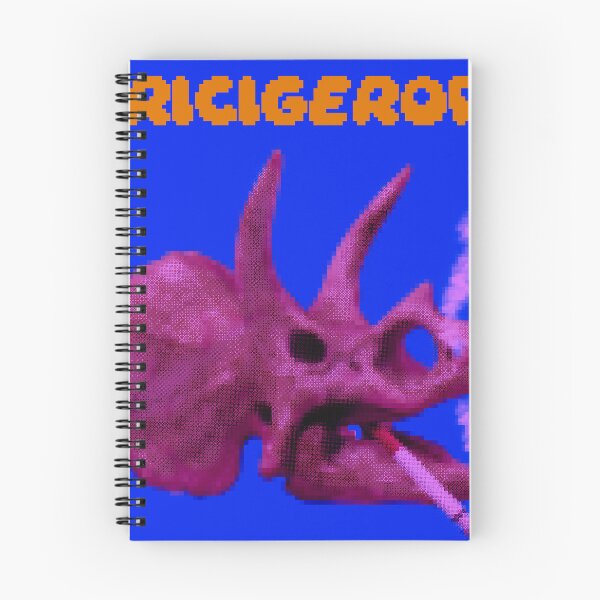 Item preview, Pixelated Triceratops Smoking – Retro Dinosaur Bitmap Aesthetic Design designed and sold by judepsd.
