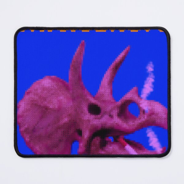 Item preview, Pixelated Triceratops Smoking – Retro Dinosaur Bitmap Aesthetic Design designed and sold by judepsd.