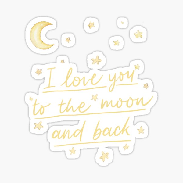 Item preview, Love you to the moon and back designed and sold by Ideas-BYDESiGN.