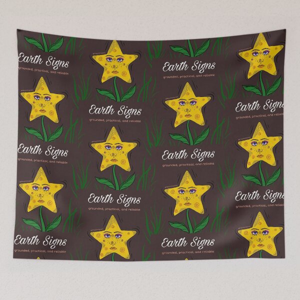 Item preview, Earth Signs Whimsy Star Flower  designed and sold by thewhimsyash.