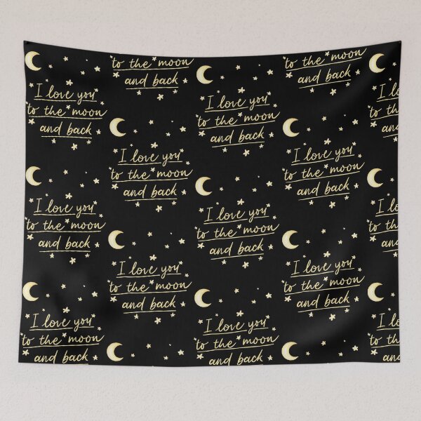 Item preview, Love you to the moon and back designed and sold by Ideas-BYDESiGN.