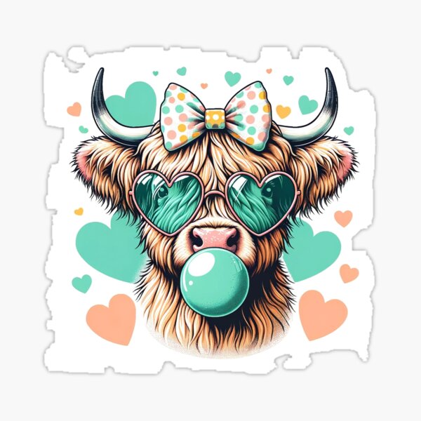Item preview, highland cow, cow, farmer, farm, scottish, scotland, cattle, scottish cow designed and sold by happinesproject.