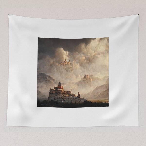 Item preview, Castle in the Clouds Fantasy Dreamscape designed and sold by Amr Siam.
