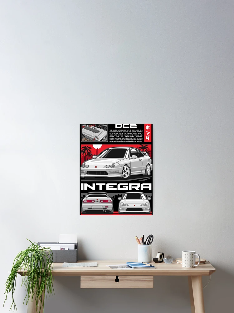 Thumbnail 2 of 3, Poster, Integra DC2 Type R designed and sold by squeal tires.
