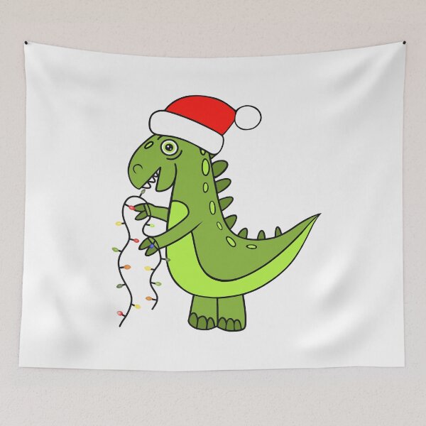 Item preview, Dinosaur Christmas Santa Hat designed and sold by Sartoris Art.