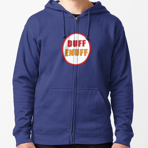 duff beer hoodie with beer holder