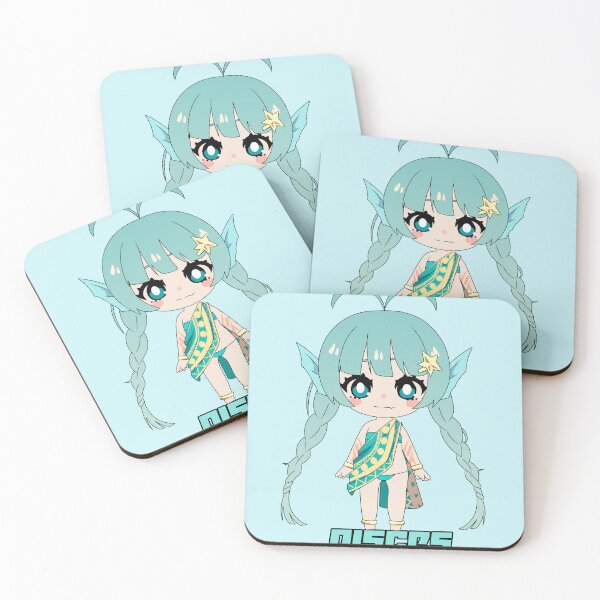 Item preview, Dreamy Chibi Pisces | Kawaii Zodiac Fantasy Art ♓️  designed and sold by chibeechibee.