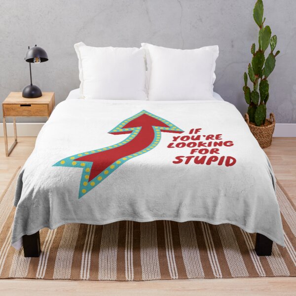Item preview, If You’re Looking for Stupid – Funny Arrow Sarcasm Design designed and sold by noggull.