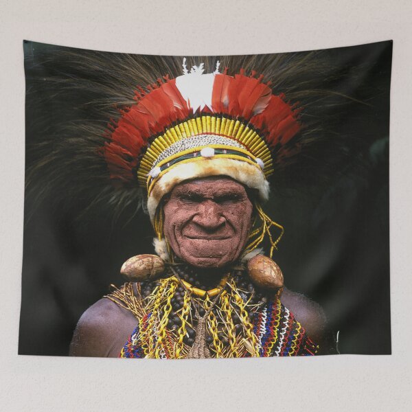 Item preview, Papua New Guinea Chief's Headdress Art Photo designed and sold by DEC02.