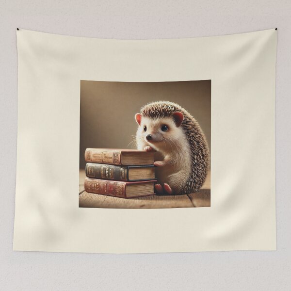 Item preview, Spiky Bookworm – Quiet Joy of Reading designed and sold by Simon Widhopf.