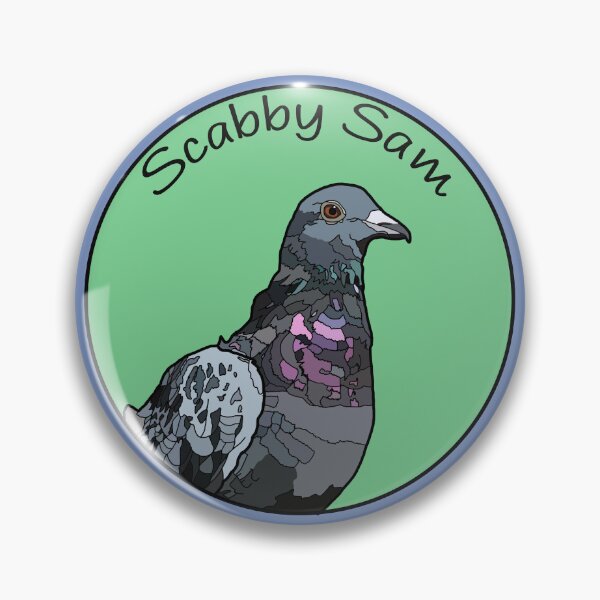 Item preview, Scabby Sam the Pigeon designed and sold by ProfanityFarm.