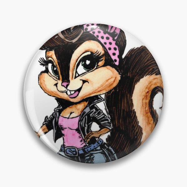 Item preview, Pink Lady Rockabilly Squirrel designed and sold by Scribbles & Doodles by Jinx.