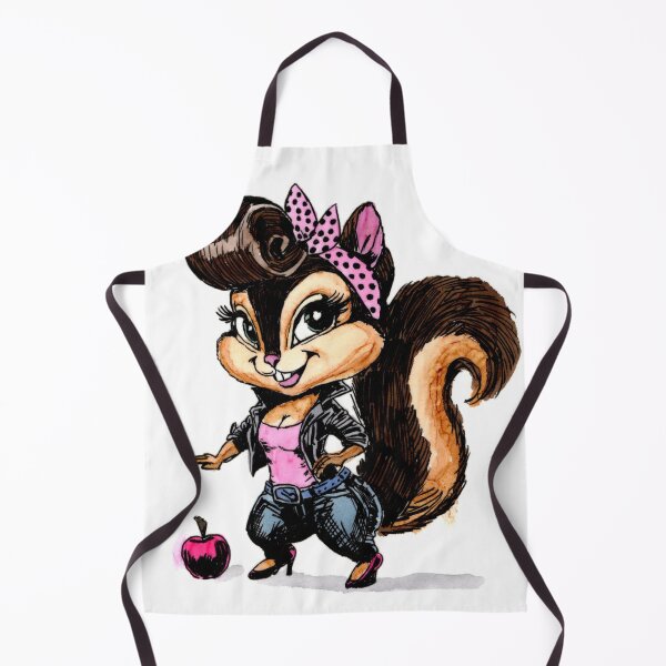 Item preview, Pink Lady Rockabilly Squirrel designed and sold by Scribbles & Doodles by Jinx.