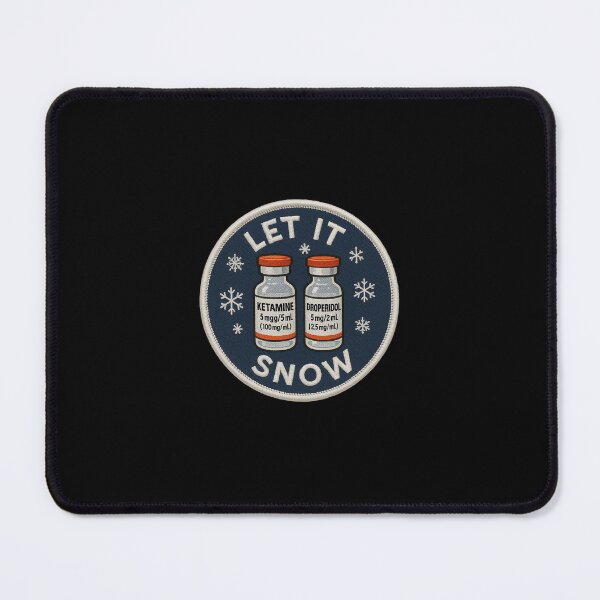 Item preview, Let It Snow Ketamine Droperidol Patch designed and sold by BurnoutBoutique.