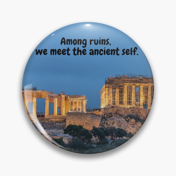 Item preview, Ancient Greece Digital Art – Among Ruins, We Meet the Ancient Self designed and sold by Creative-Tribe.