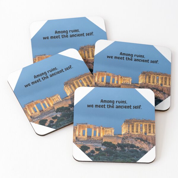 Item preview, Ancient Greece Digital Art – Among Ruins, We Meet the Ancient Self designed and sold by Creative-Tribe.