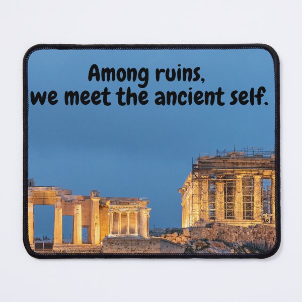 Item preview, Ancient Greece Digital Art – Among Ruins, We Meet the Ancient Self designed and sold by Creative-Tribe.