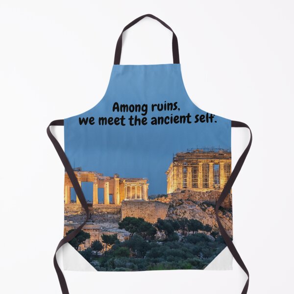 Item preview, Ancient Greece Digital Art – Among Ruins, We Meet the Ancient Self designed and sold by Creative-Tribe.