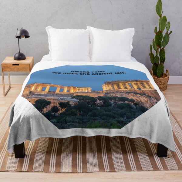 Item preview, Ancient Greece Digital Art – Among Ruins, We Meet the Ancient Self designed and sold by Creative-Tribe.