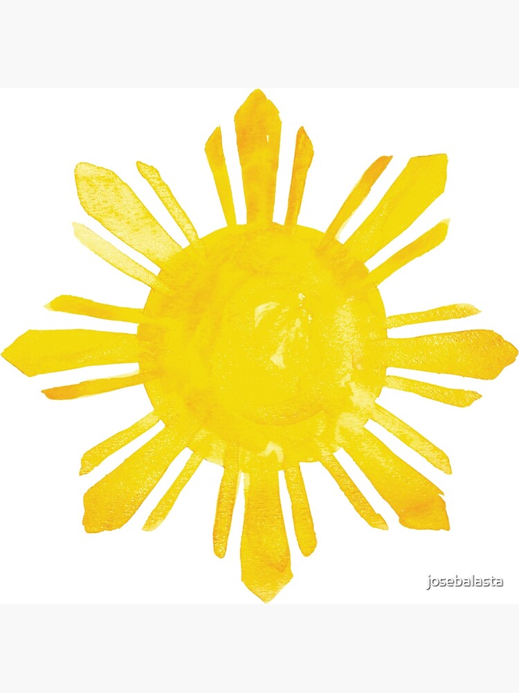 "Filipino Sun in Watercolor" Poster for Sale by josebalasta | Redbubble