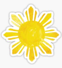 Filipino Sun in Watercolor Sticker