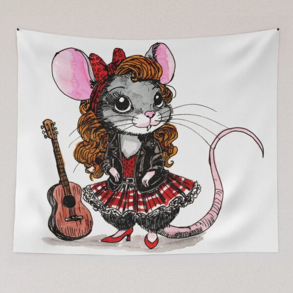 Item preview, Rockabilly Redhead designed and sold by Scribbles & Doodles by Jinx.