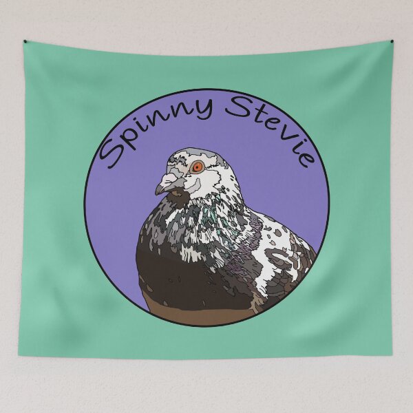 Item preview, Spinny Stevie the Pigeon designed and sold by ProfanityFarm.