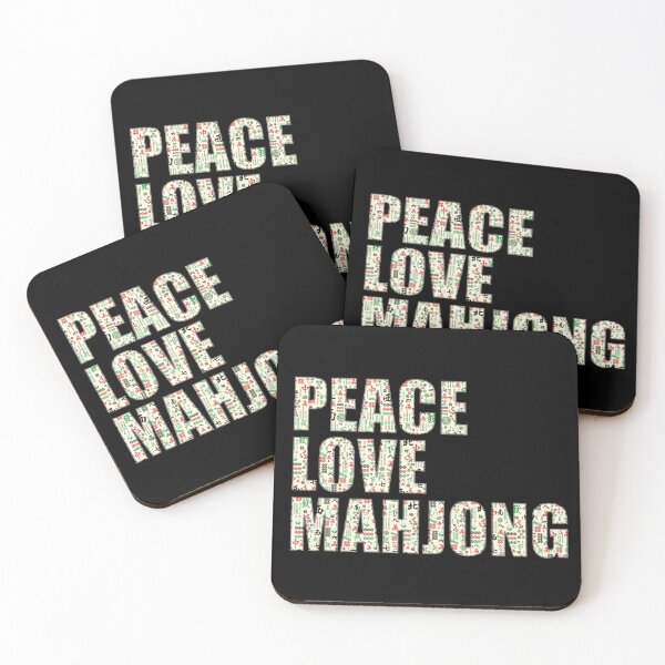 Item preview, PEACE • LOVE • MAHJONG designed and sold by PCStudio57.