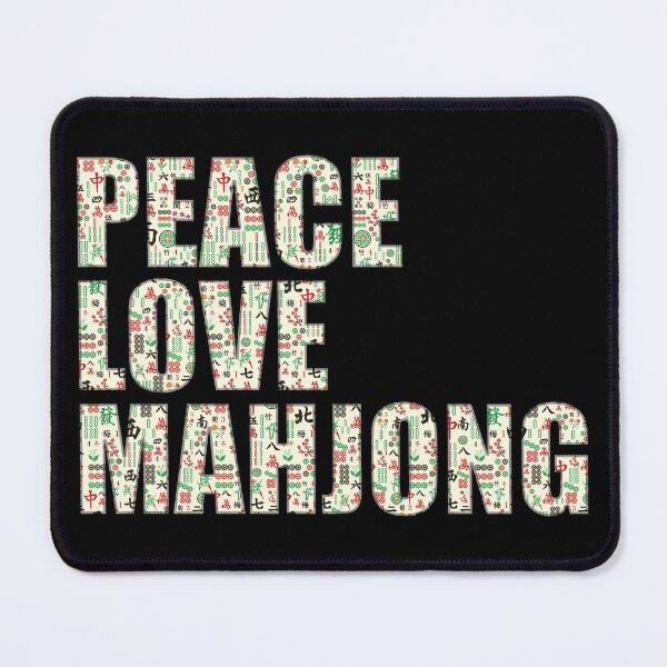 Item preview, PEACE • LOVE • MAHJONG designed and sold by PCStudio57.