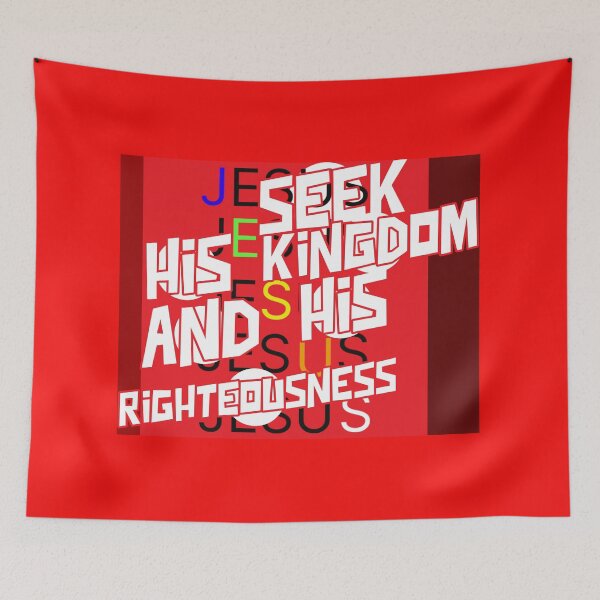Item preview, SEEK HIS KINGDOM AND HIS RIGHTEOUSNESS designed and sold by WS-C-O-A-H-S.