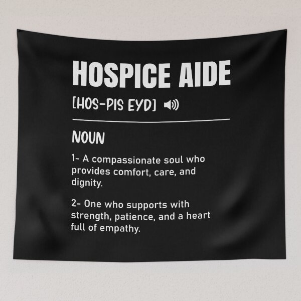 Item preview, Hospice Aide Nurse Definition Hospital Medical CNA Nursing designed and sold by Stick-Artistry.